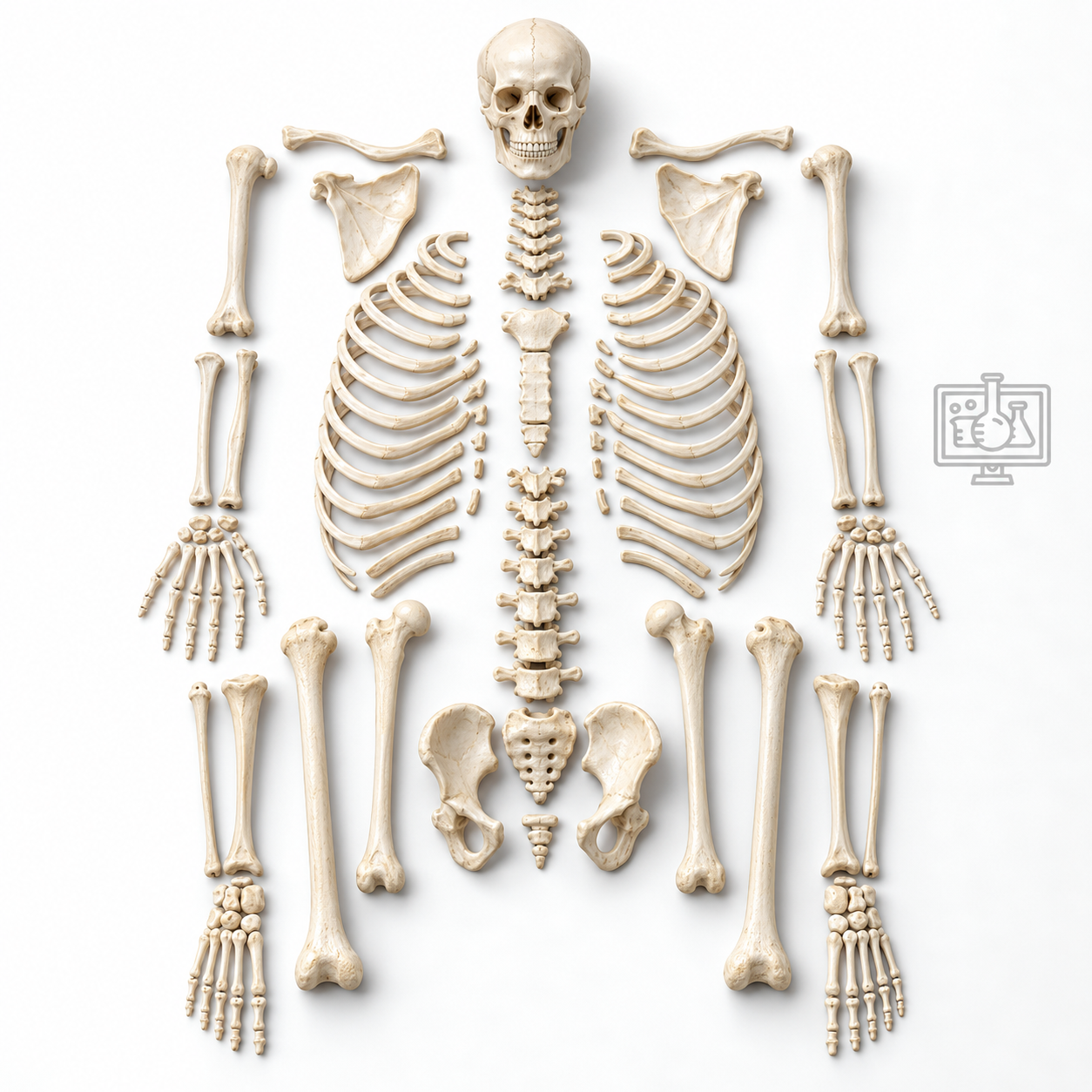 Human Skeleton Model, Disarticulated