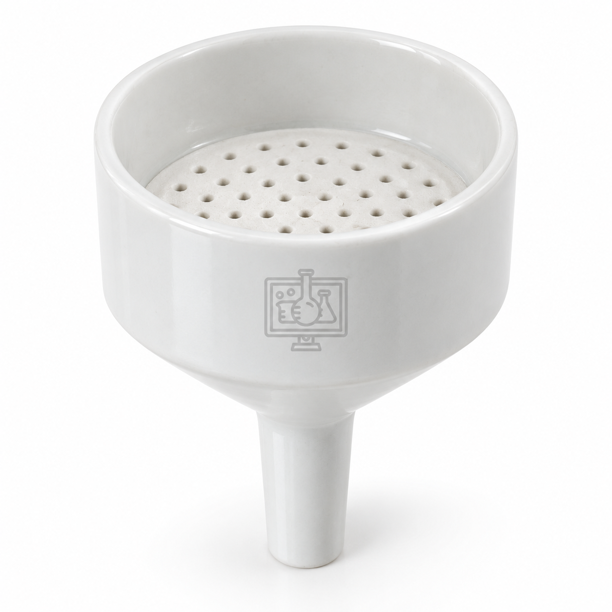 Buchner Funnels, Porcelain, with Sintered Disc