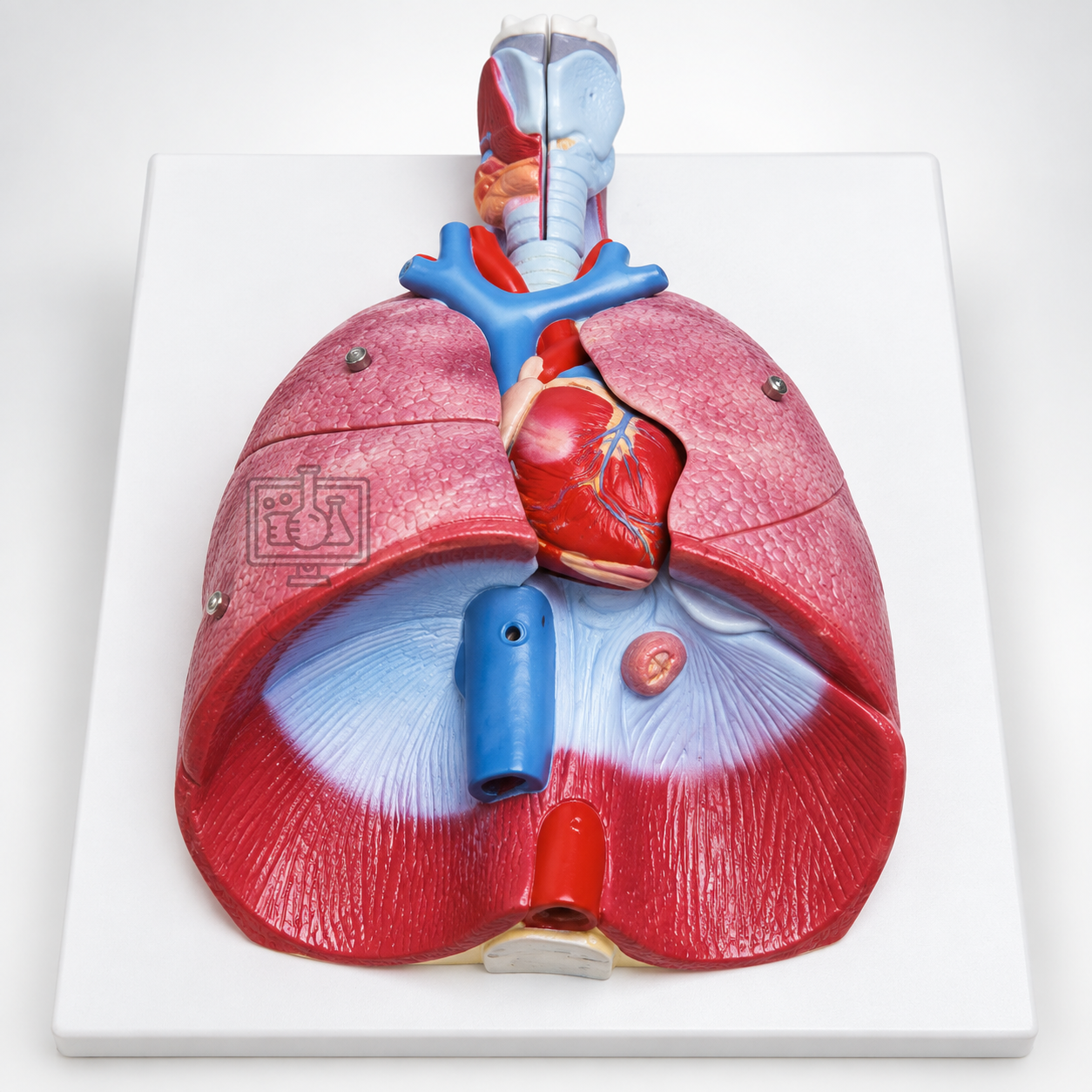 Human Lungs with Heart